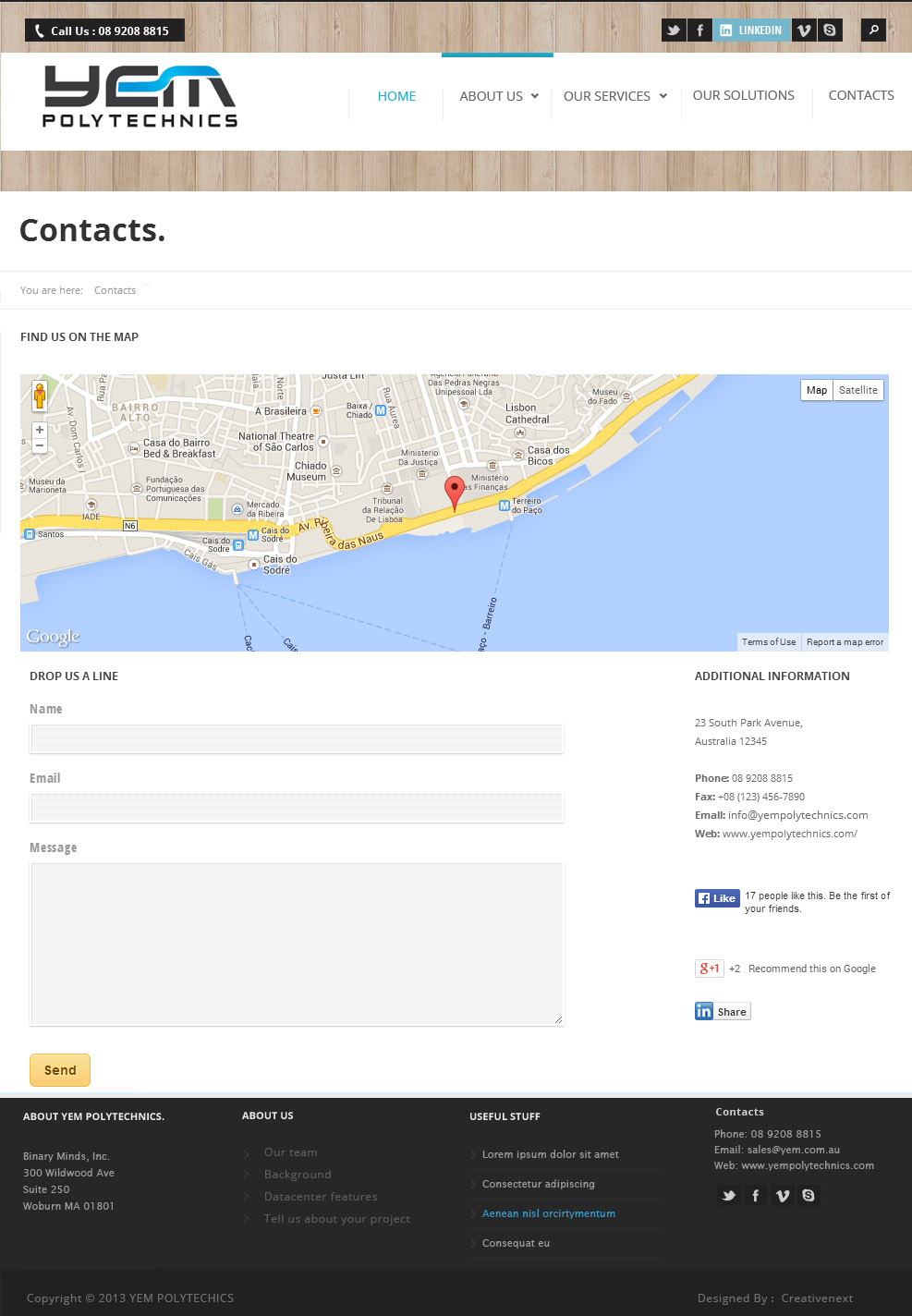 Wordpress Design by Roy for Yem PolyTechnics | Design #2857787