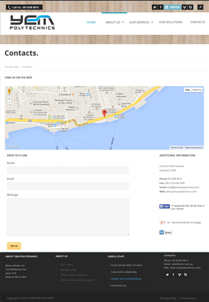 WordPress-Design von Roy für Yem PolyTechnics | Design: #2857787