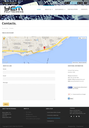 WordPress-Design von Roy für Yem PolyTechnics | Design: #2859061