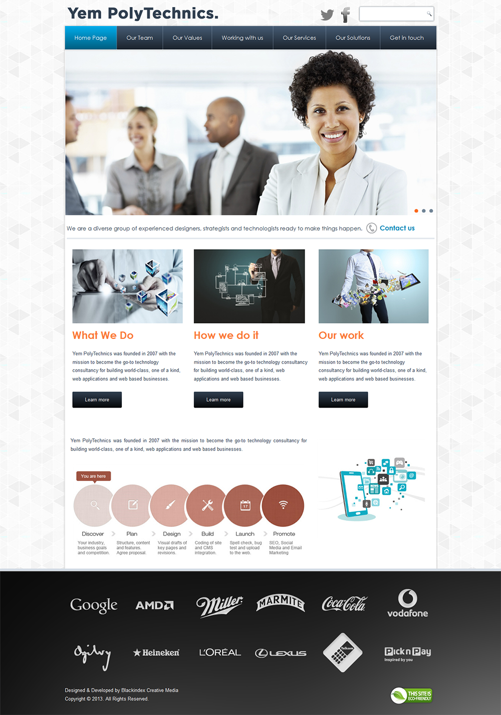 Design Wordpress par Blackindex Creative Agency pour Yem PolyTechnics | Design #2854417