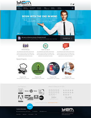 WordPress-Design von Blackindex Creative Agency für Yem PolyTechnics | Design: #2860184