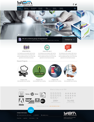 Wordpress Design by Blackindex for Yem PolyTechnics | Design #2860188