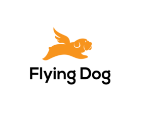 Flying Dog Artistic Management ( Maybe bulldog, like the Yale university Mascot)  with Playful look and flying | Design de Logo par renderman