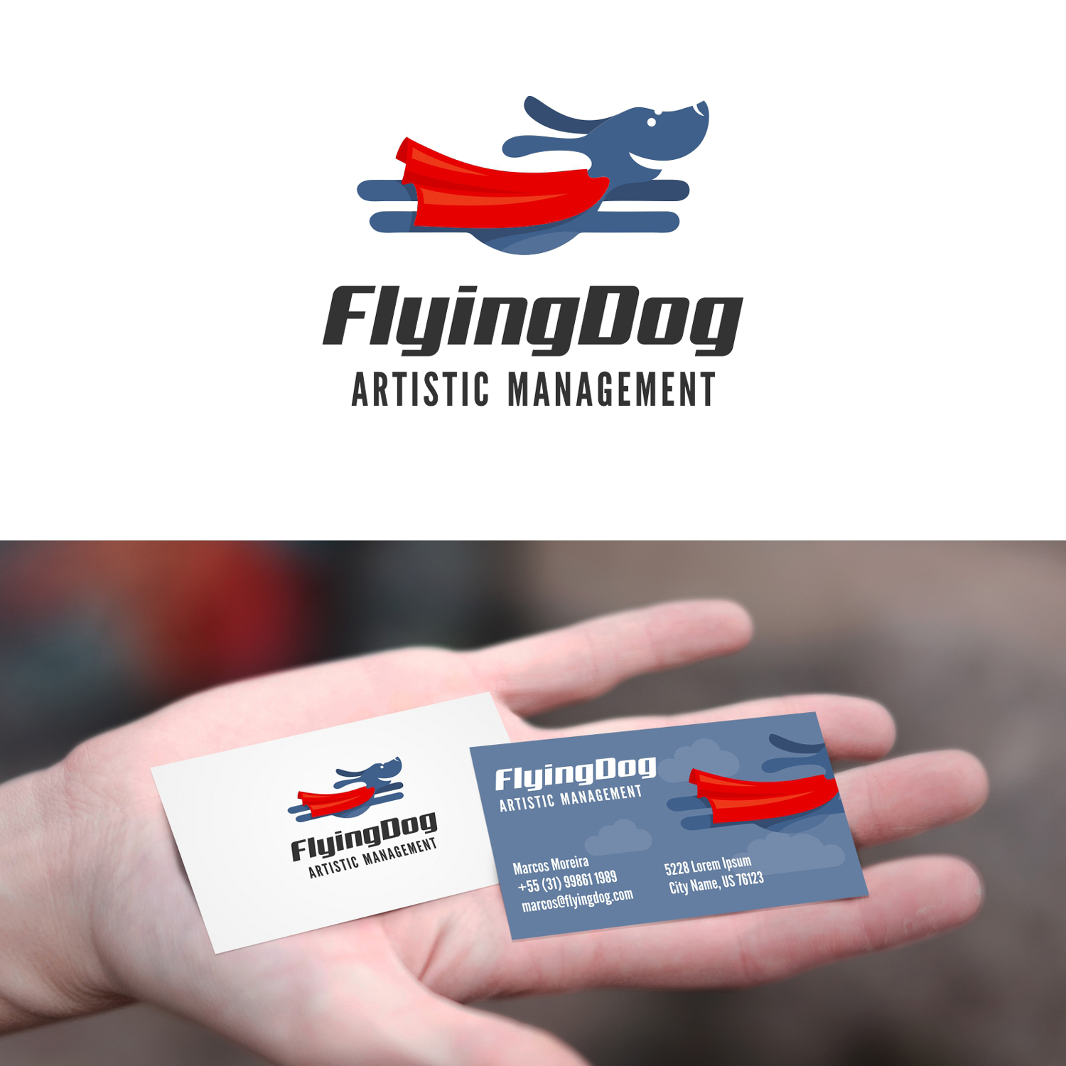 Logo Design by Marcos! for FlyingDog Artistic Management Ltd | Design #19080884
