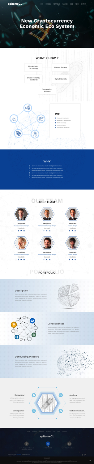 Web Design by pb for epitomeCL | Design #18314496