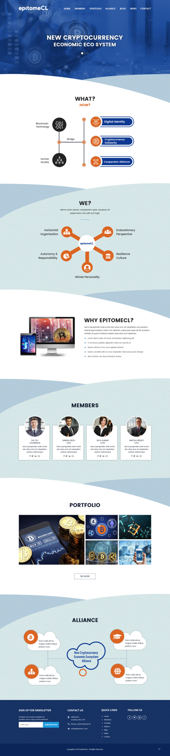 Web Design by pb for epitomeCL | Design #18326245
