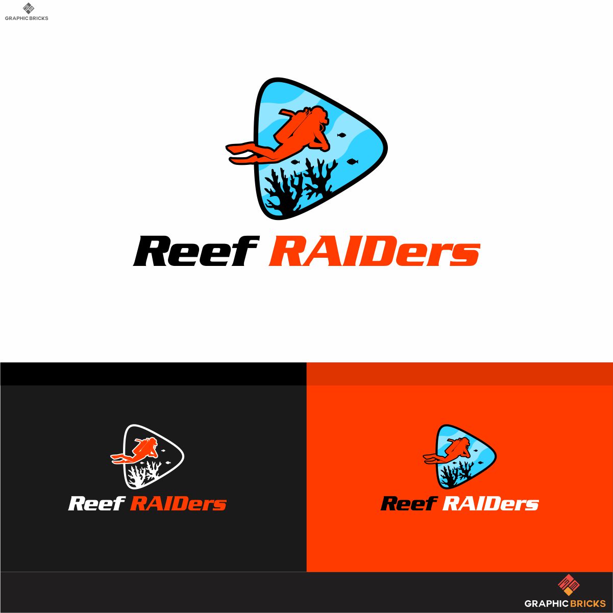 Logo Design by Graphic Bricks for Freestyle Divers | Design #18298589