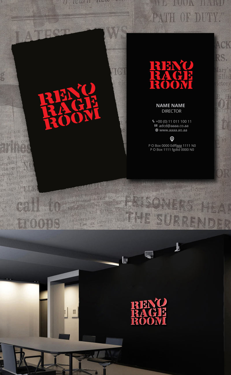 Logo Design by zebronicgraphic for Reno Rage Room | Design #18312870