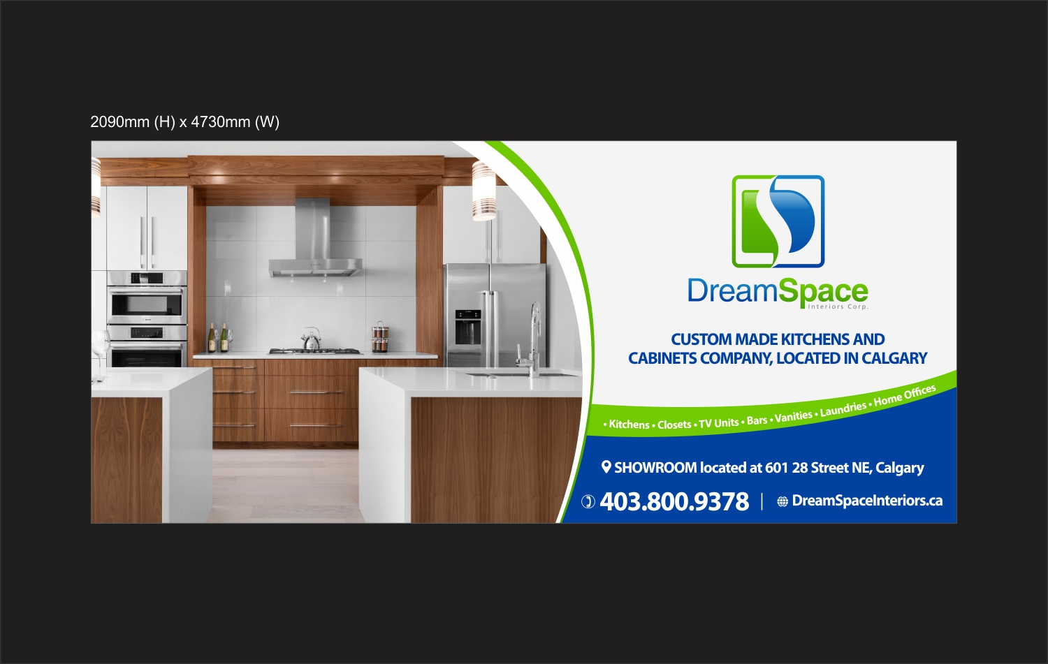 Advertisement Design by vikas naik for DreamSpace Interiors Corp. | Design #18347033