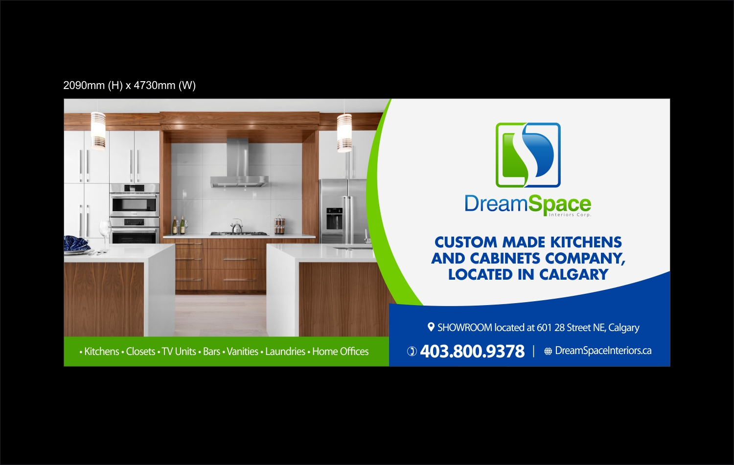 Advertisement Design by vikas naik for DreamSpace Interiors Corp. | Design #18347067