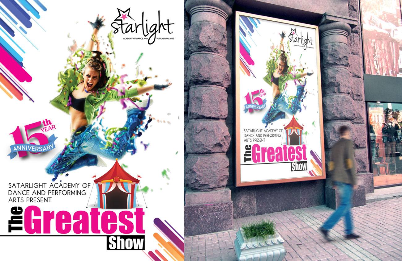 Elegant Playful Logo Design For Starlight Academy Of Dance And