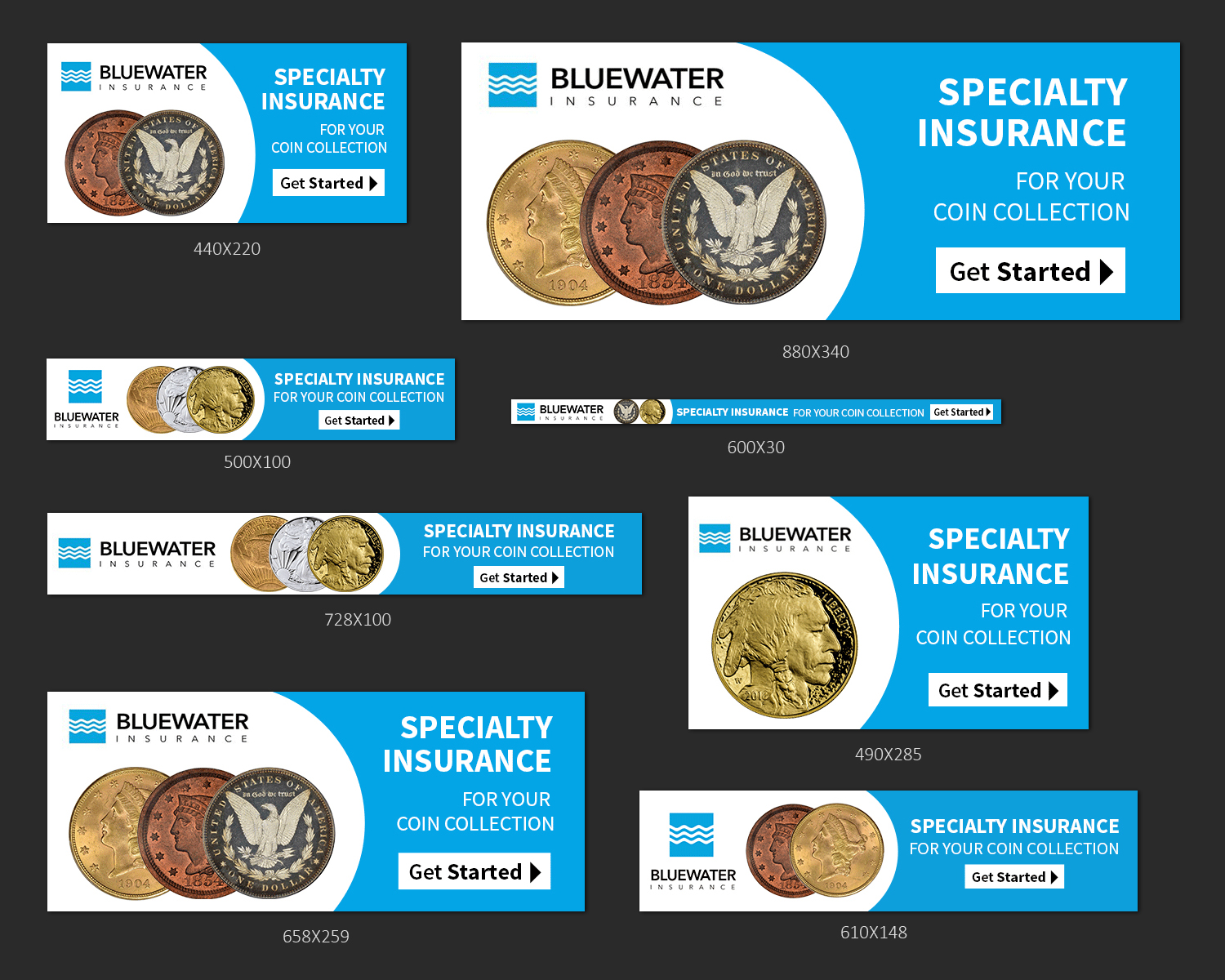 Banner Ad Design by ruchatm2617 for Bluewater Insruance | Design #18342306