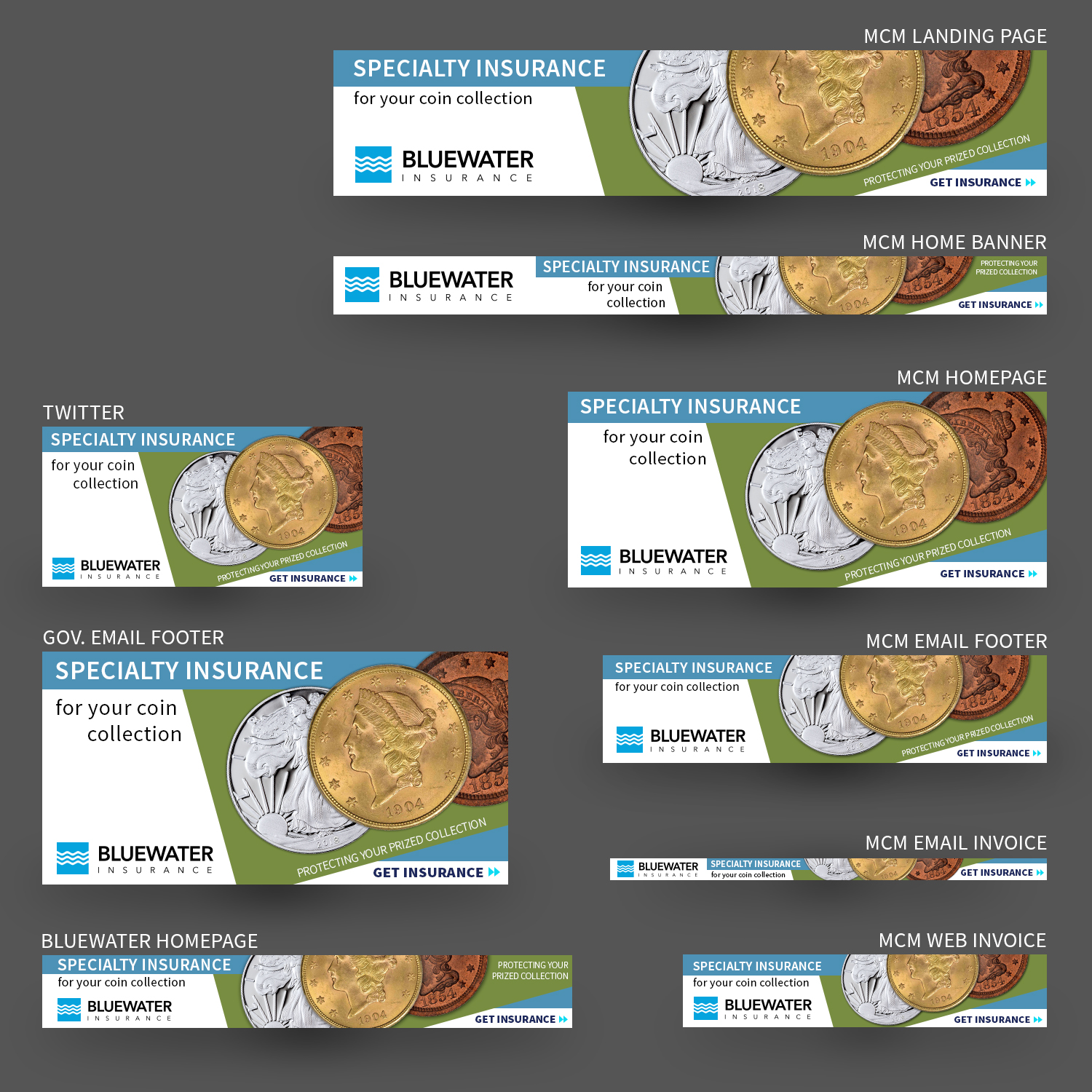 Banner Ad Design by Ashley Erasmus for Bluewater Insruance | Design #18321812