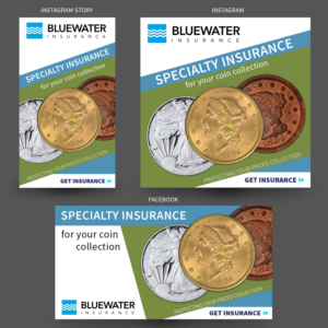 Banner Ad Design by Ashley Erasmus for Bluewater Insruance | Design: #18321813