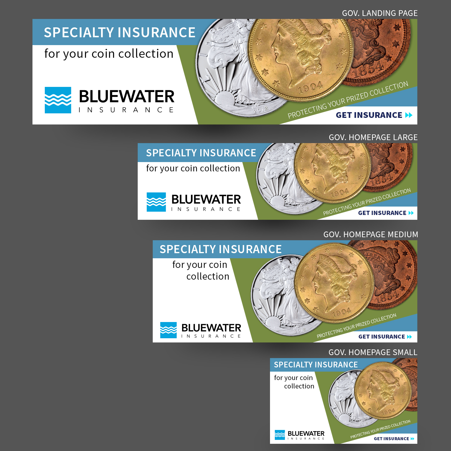 Banner Ad Design by Ashley Erasmus for Bluewater Insruance | Design #18321814