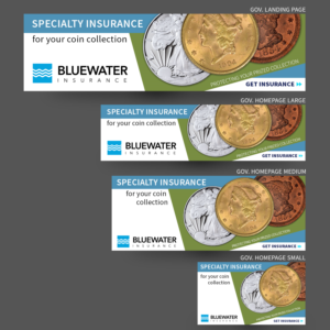 Coin collector banner ad for specialty insurance | Design de Bannière  par Ashley Erasmus