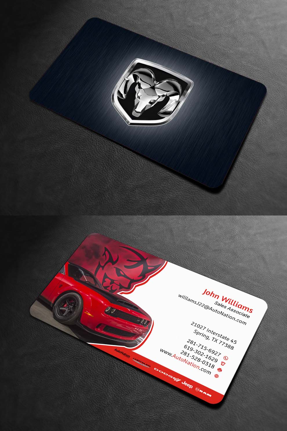 Business Card Design by INDIAN_Ashok for AUTONATION  | Design #18309774