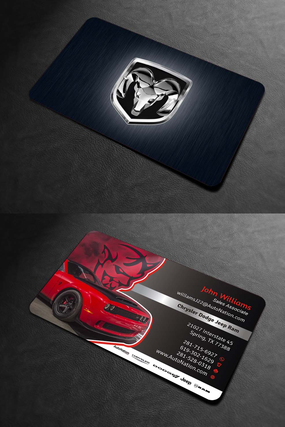 Business Card Design by INDIAN_Ashok for AUTONATION  | Design #18309775