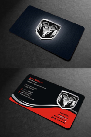 Business Card Design by INDIAN_Ashok for AUTONATION  | Design: #18309778