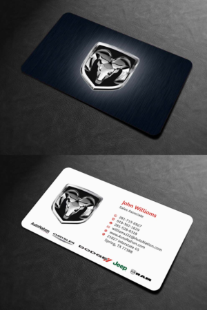 Business Card Design by INDIAN_Ashok for AUTONATION  | Design: #18309781