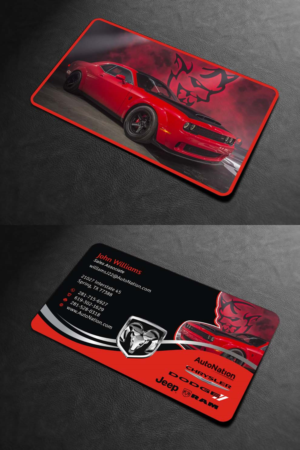 Business Card Design by INDIAN_Ashok for AUTONATION  | Design: #18309782