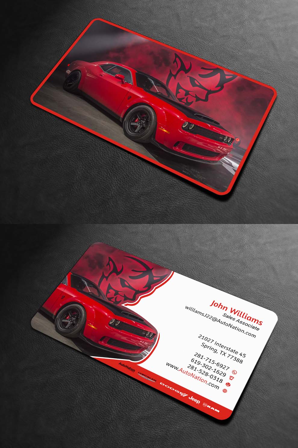 Business Card Design by INDIAN_Ashok for AUTONATION  | Design #18309784