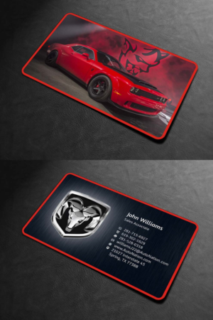 Business Card Design by INDIAN_Ashok for AUTONATION  | Design: #18309786