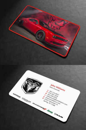 Business Card Design by INDIAN_Ashok for AUTONATION  | Design: #18309788