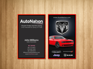 Business Card Design by Creations Box 2015 for AUTONATION  | Design: #18308601