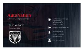 Business Card Design by Dabashes Adhikery for AUTONATION  | Design: #18308309
