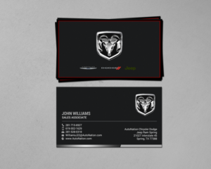 Business Card Design by chandrayaan.creative for AUTONATION  | Design: #18309669