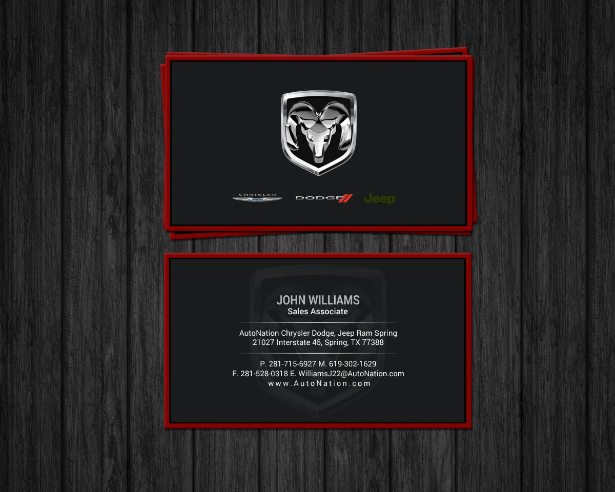 Business Card Design by chandrayaan.creative for AUTONATION  | Design #18309678