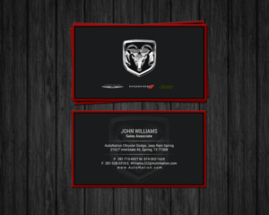 Business Card Design by chandrayaan.creative for AUTONATION  | Design: #18309678