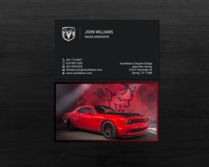 Business Card Design by chandrayaan.creative for AUTONATION  | Design: #18311688