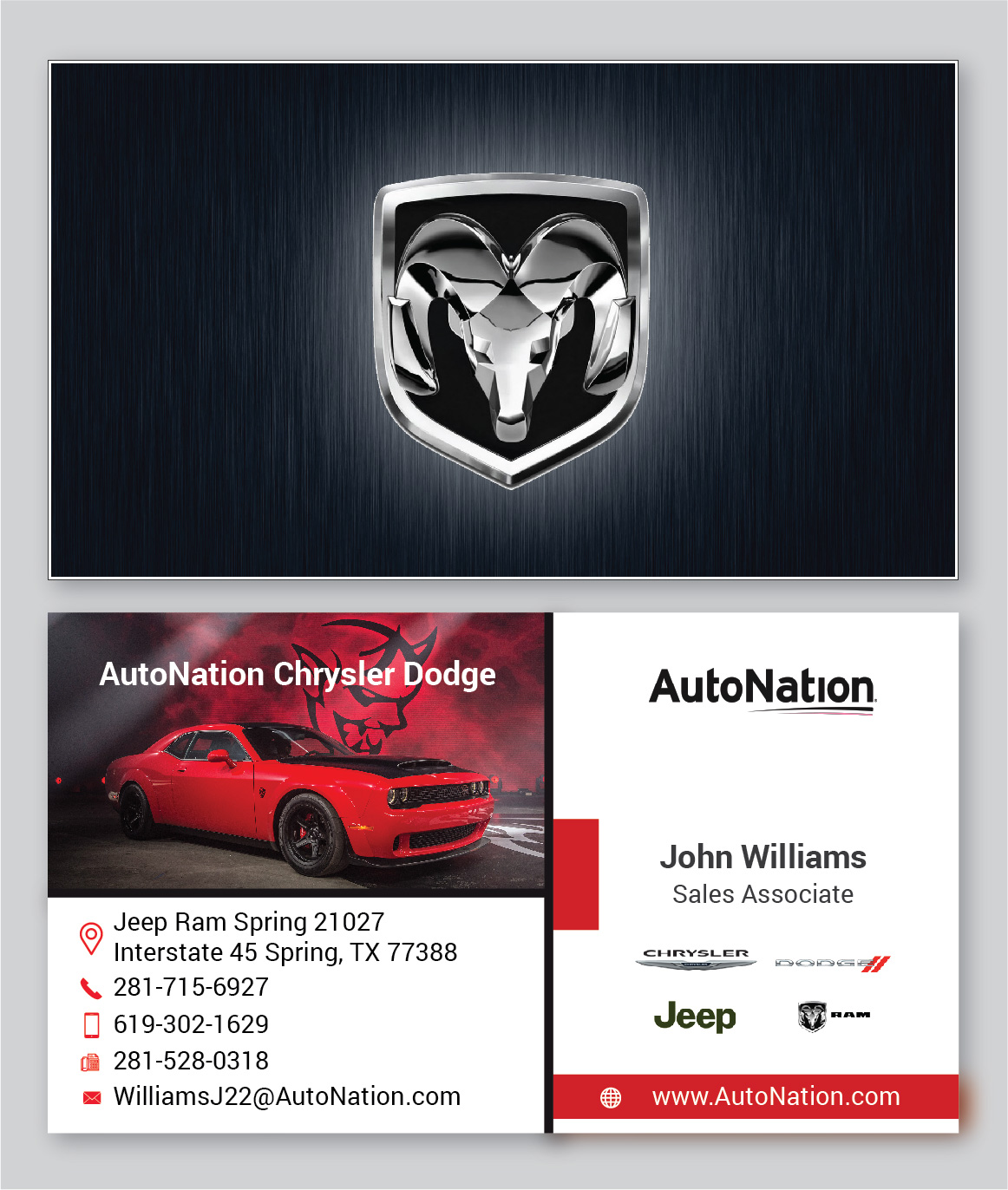 Business Card Design by A Y A N for AUTONATION  | Design #18309435