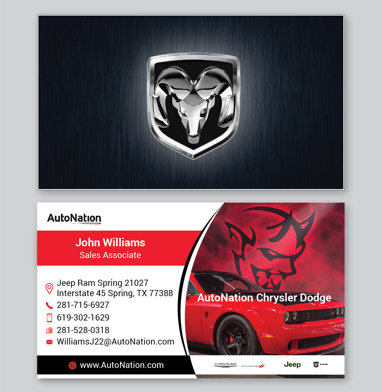 Business Card Design by A Y A N for AUTONATION  | Design #18309436