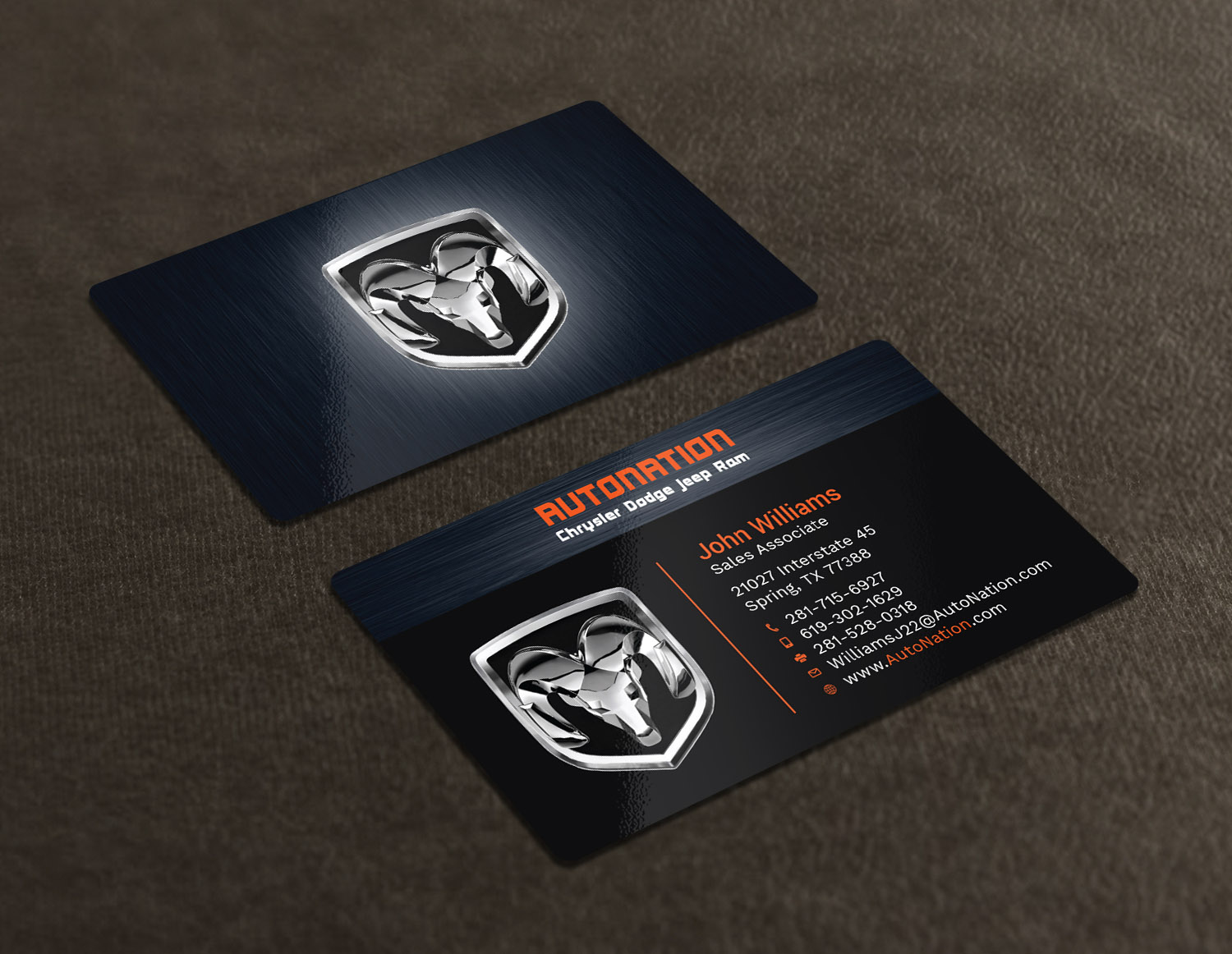 Business Card Design by Tripti Ranjan Gain for AUTONATION  | Design #18311897
