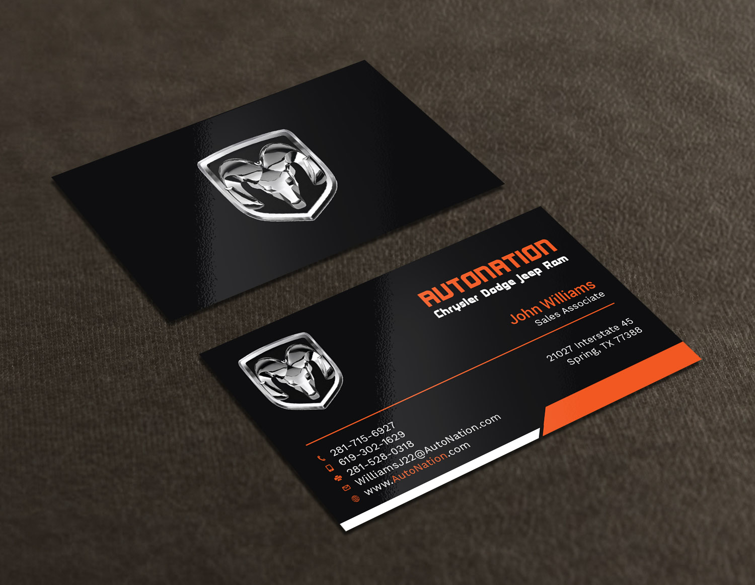 Business Card Design by Tripti Ranjan Gain for AUTONATION  | Design #18311904