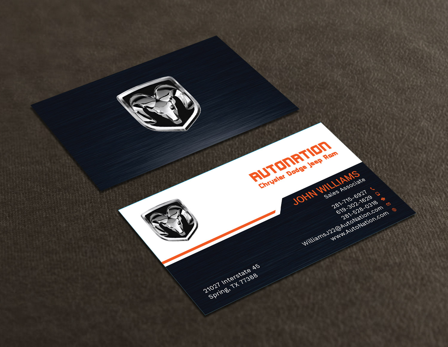 Business Card Design by Tripti Ranjan Gain for AUTONATION  | Design #18311908