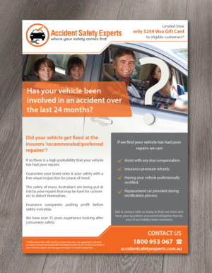 Accident Safety Experts new flyer A4 size | Flyer Design by alex989