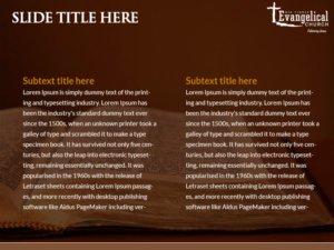 PowerPoint Design by Best Design Hub for Big Timber Evangelical Church | Design: #18316611