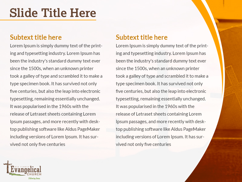 PowerPoint Design by Best Design Hub for Big Timber Evangelical Church | Design #18325274