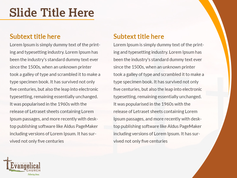 PowerPoint-Design von Best Design Hub für Big Timber Evangelical Church | Design #18325314