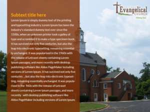 PowerPoint Design by Best Design Hub for Big Timber Evangelical Church | Design: #18328369