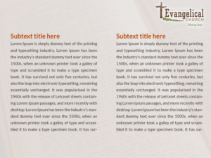 PowerPoint Design by Best Design Hub for Big Timber Evangelical Church | Design: #18328371