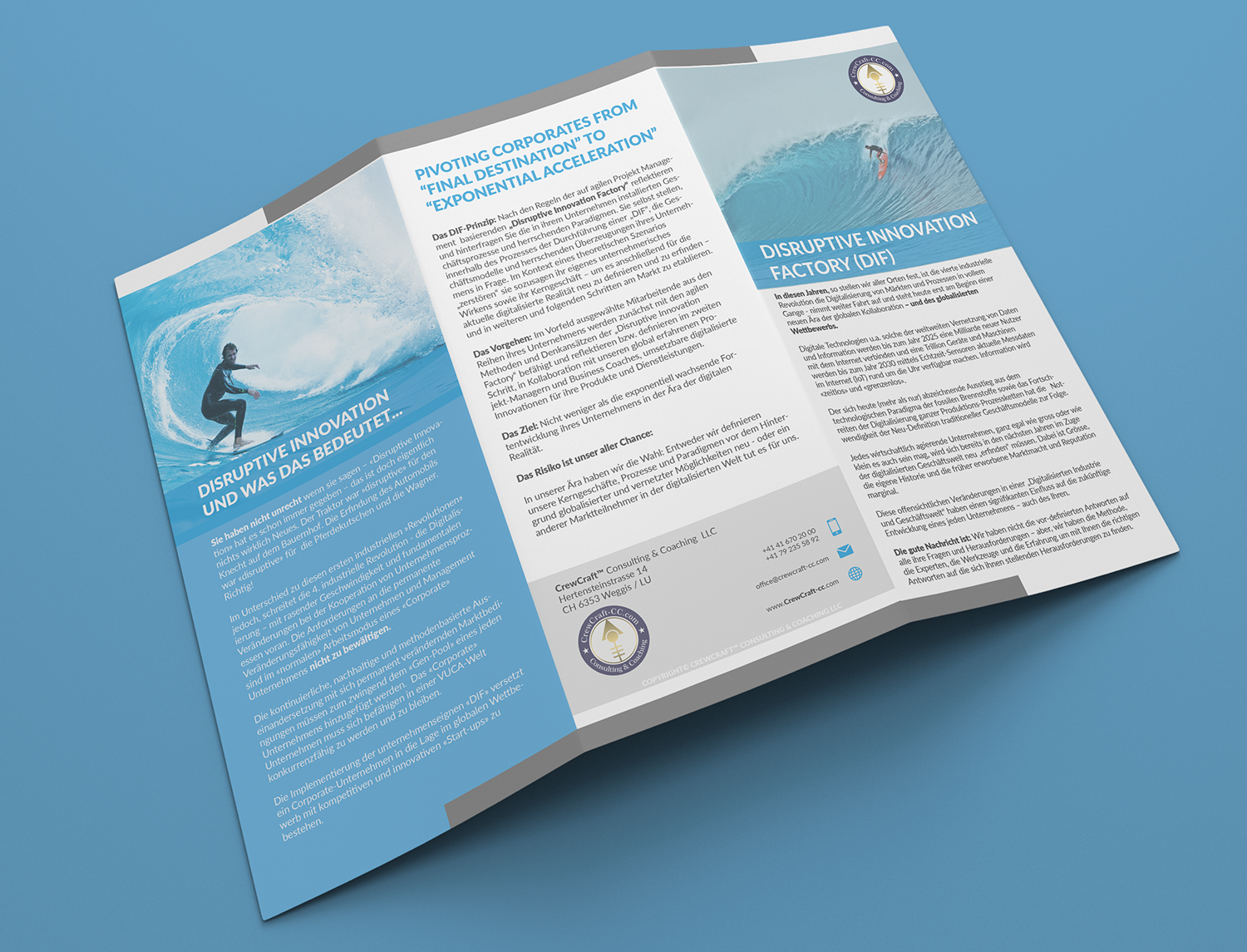 Flyer Design by iamtajwardesigns for Crewcrafter GmbH | Design #18341151