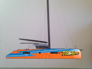 Dessin pour coque de bateau VITAMINE | Diseño Gráfico por BLESS-IDN