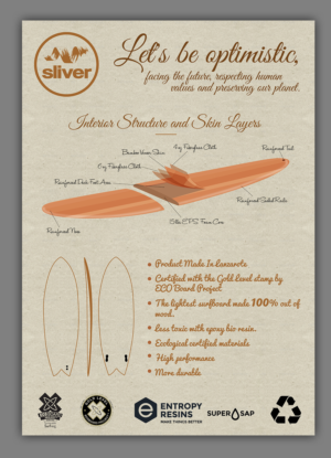Sliver Eco Surfboards needs a product flyer | Grafik-Design von SAI DESIGNS
