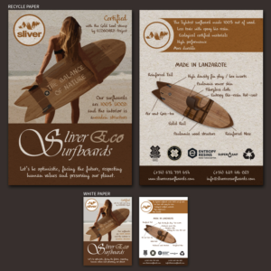 Sliver Eco Surfboards needs a product flyer | Grafik-Design von Ashley Erasmus