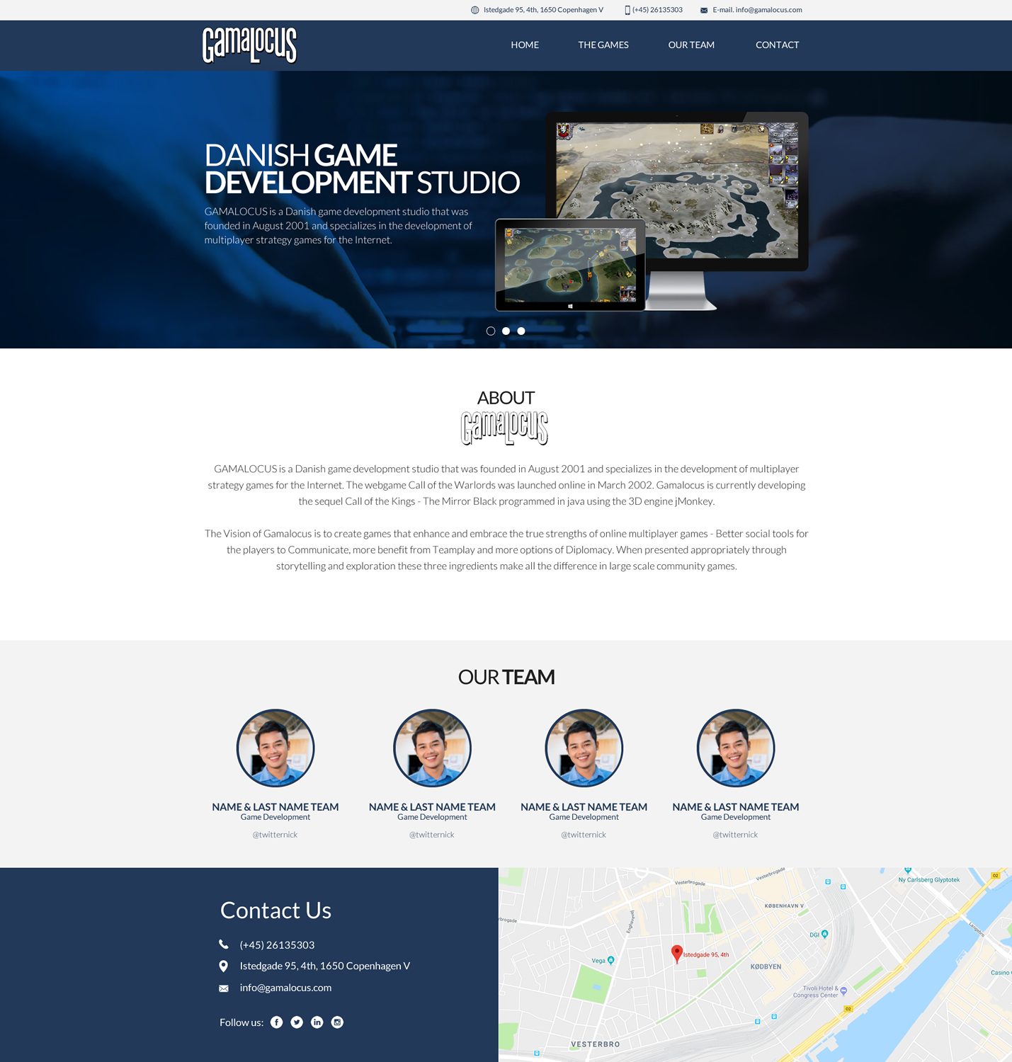 Web Design by Clofix for Gamalocus ApS | Design #18321873